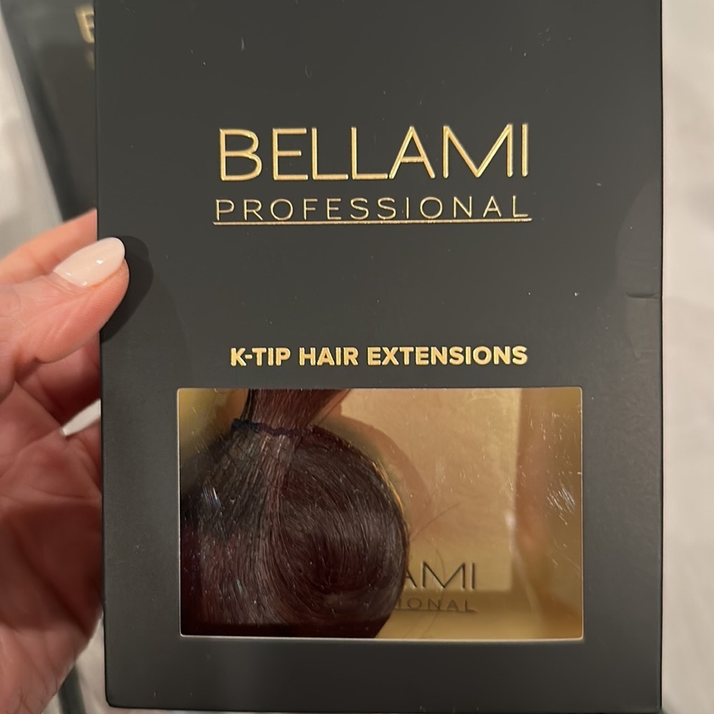 NEW 20 inch Bellami K-tip extensions dark brown #2